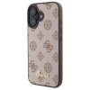 Guess GUHMP16SPGPYSW iPhone 16 6.1 brązowy/brown hardcase Peony Script MagSafe
